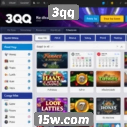 Análise da interface do site de jogos 3qq